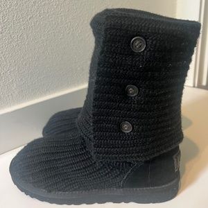 UGG Classic Cardy Boot Black Size 9